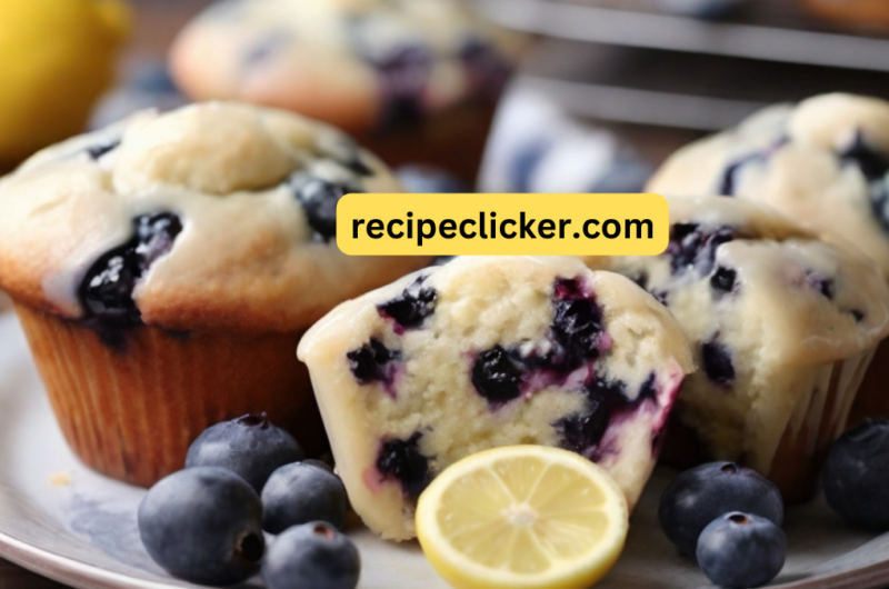 Learn How to Make-Fluffy Blueberry Muffins with Lemon Glaze