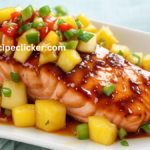 Teriyaki Glazed Salmon with Pineapple Salsa